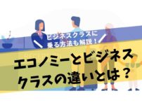 エコノミーとビジネスクラスの決定的な３つの違いとは？座席や値段、特典航空券など圧倒的違いあり。