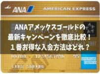 ANAアメックスゴールドの最新キャンペーンを徹底比較！紹介入会が一番お得